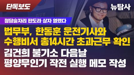 [한동훈, 대장동 항소포기로 정성호 공격하지만…청담동 14시간 초과근무가 급소]기사 의 대표 이미지