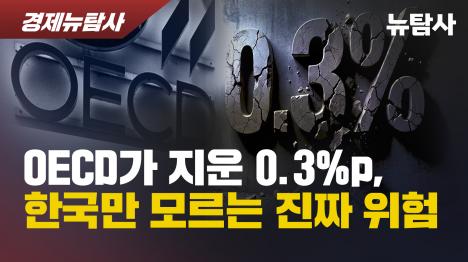 [OECD가 지운 0.3%p, 한국만 모르는 진짜 위험]기사 의 대표 이미지